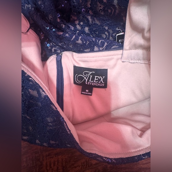 Alex Evenings Long Cold Shoulder, Mother of The Bride Gown - Picture 8 of 8